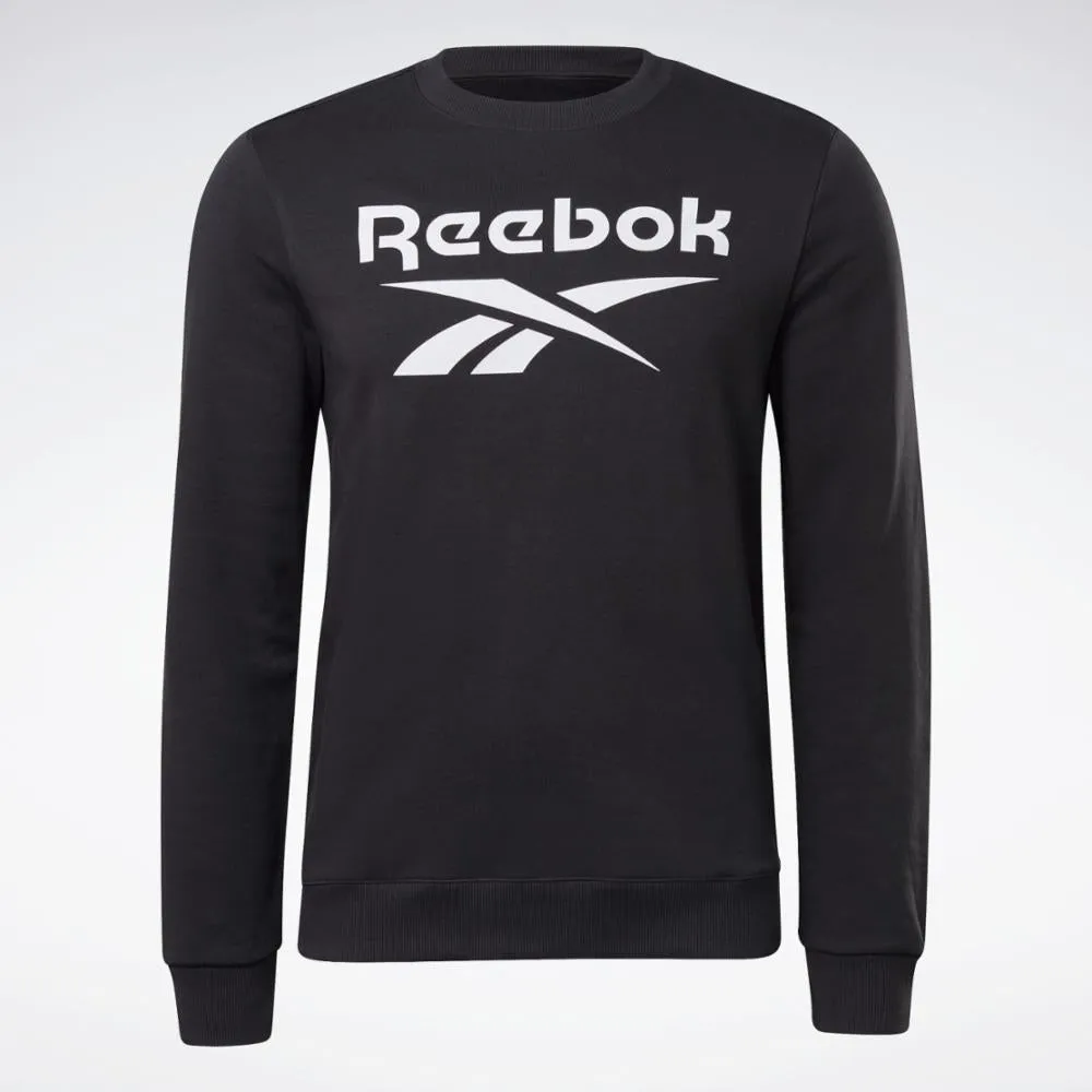 Reebok Apparel Men Reebok Identity Big Logo Crewneck BLACK