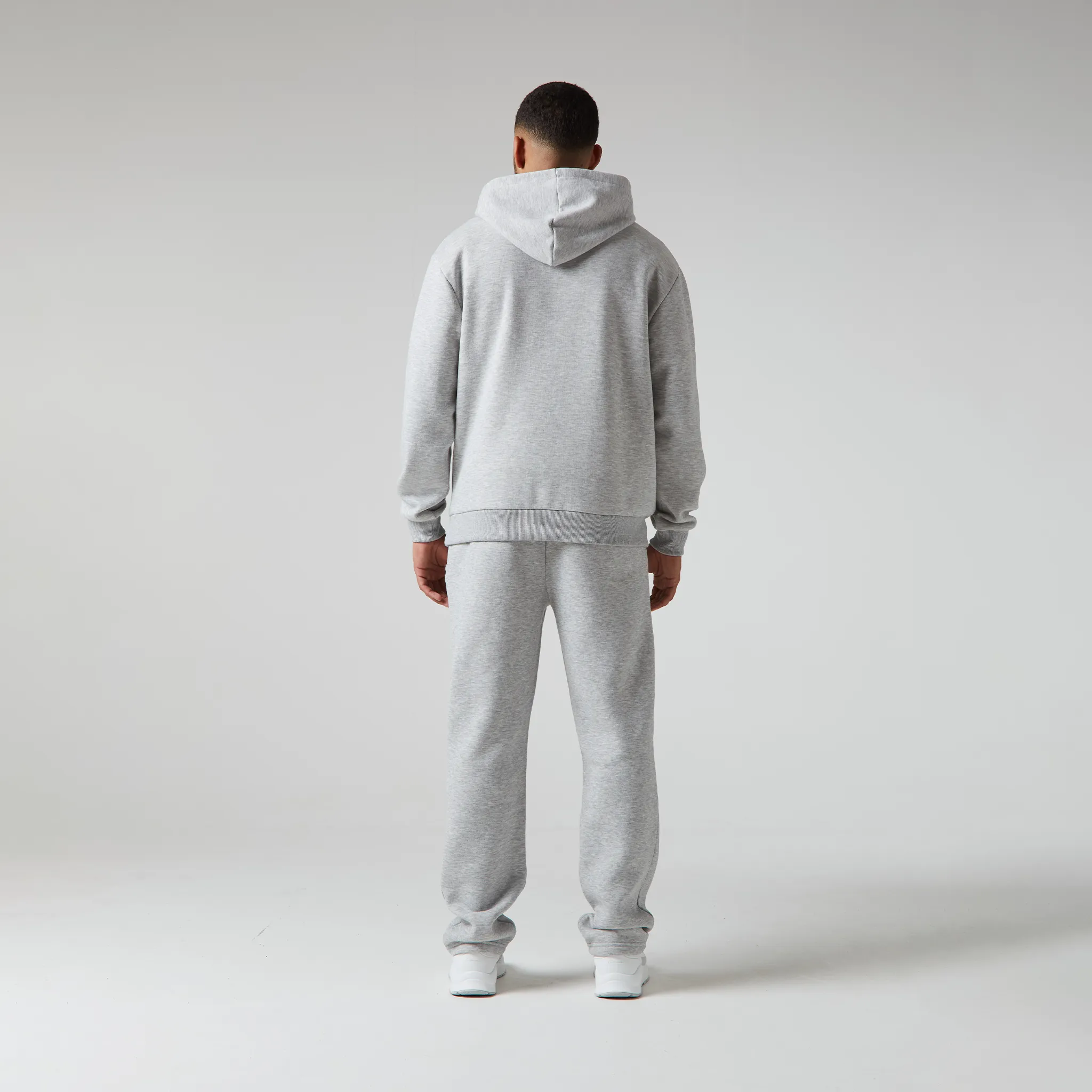 Relaxed Fit Open Hem Jogger | Grey Marl