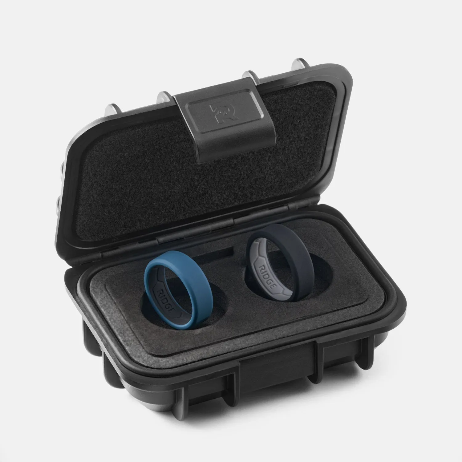 Ridge 8mm Silicone Ring Set - Alpine Navy