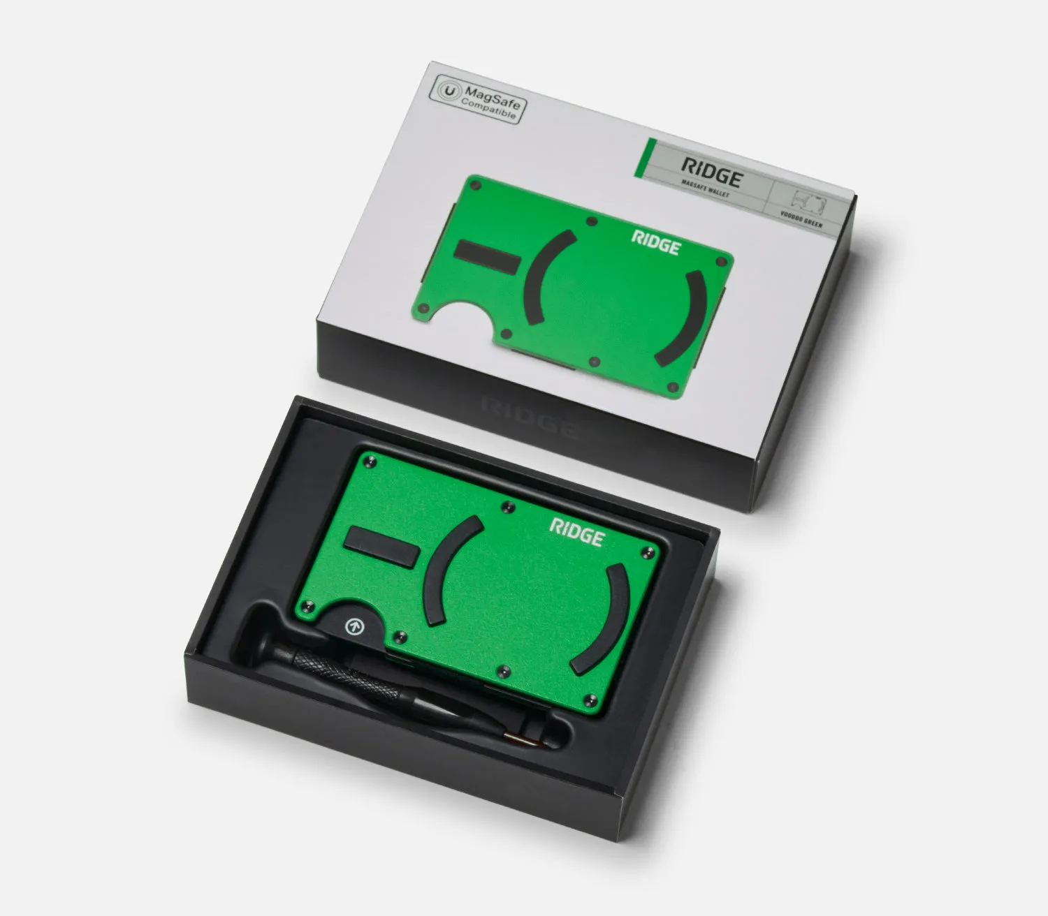 Ridge Wallet For MagSafe - Voodoo Green