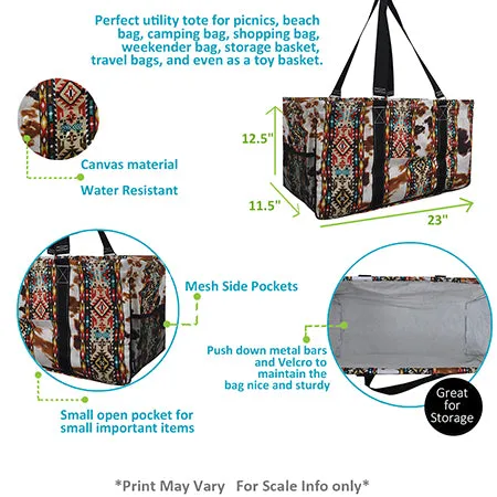 SALE! Tribal Cow Print NGIL Utility Bag