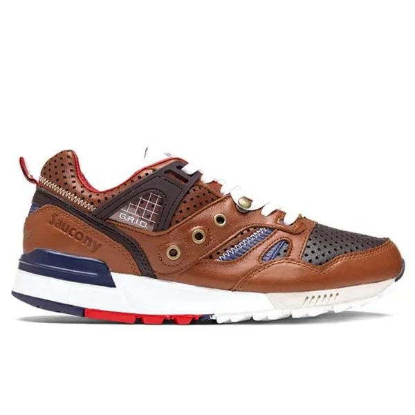 Saucony x 24 Kilates Grid SD 'La Victoria' - Brown/Navy/Red