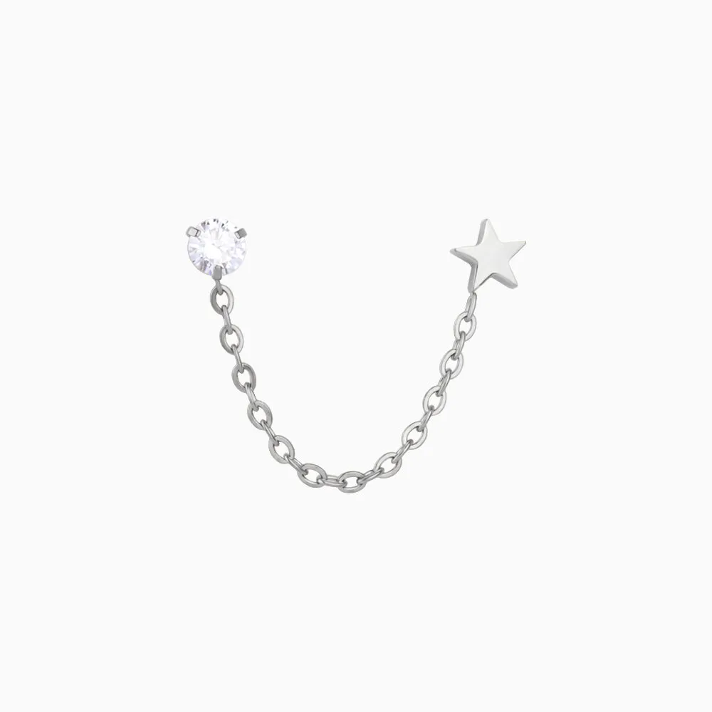 Shining Star Chain Earrings