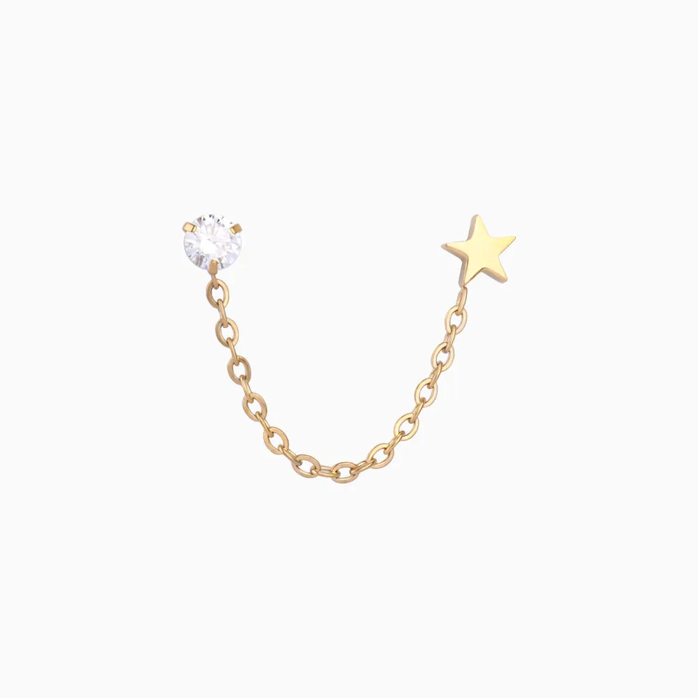 Shining Star Chain Earrings