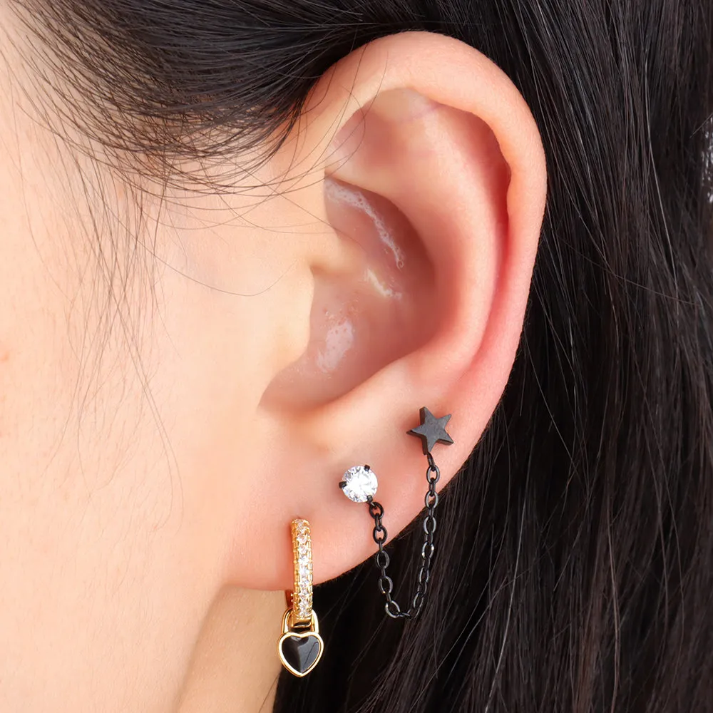 Shining Star Chain Earrings