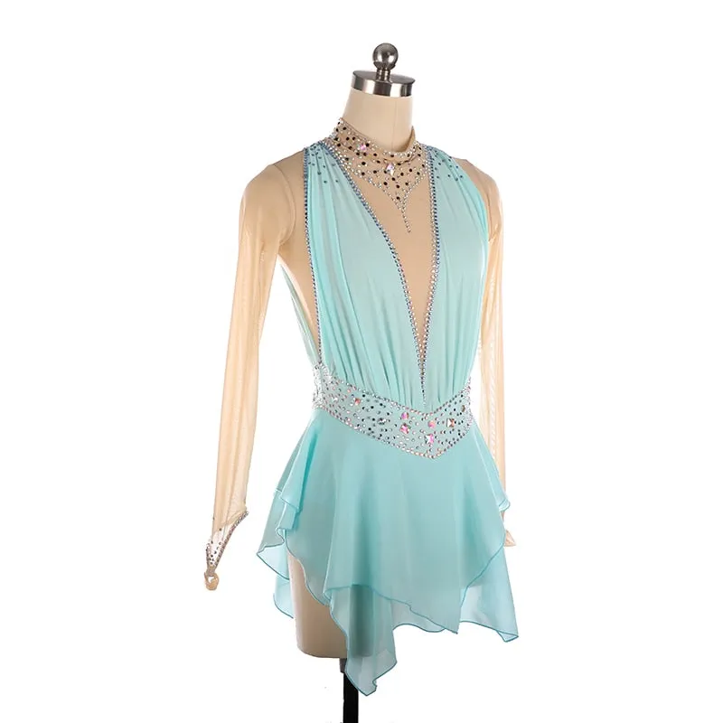 #SK227 Figure Skating Costume - Customized Size- Ice Skating Dress- Rhythmic-Dance