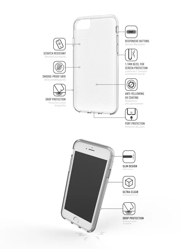 Skech - Matrix Clear for iPhone 8 Plus / 7 Plus / 6s Plus / 6 Plus