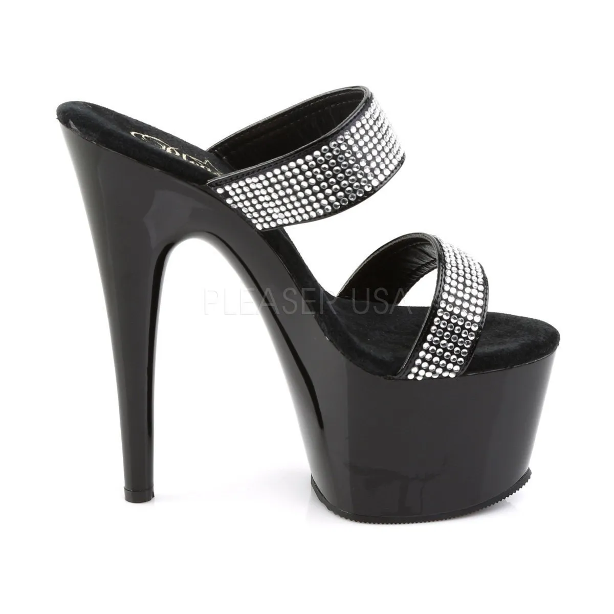 SS-ADORE-702-2 Platform Slide  | Black Patent