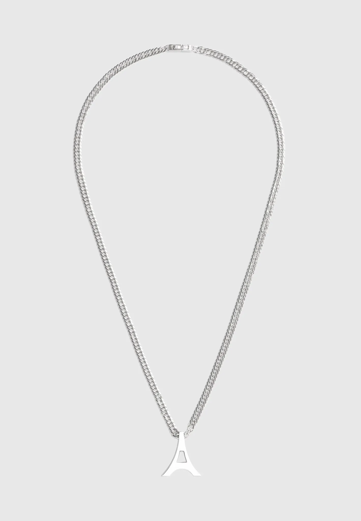 Sterling Silver Eiffel Necklace - Silver