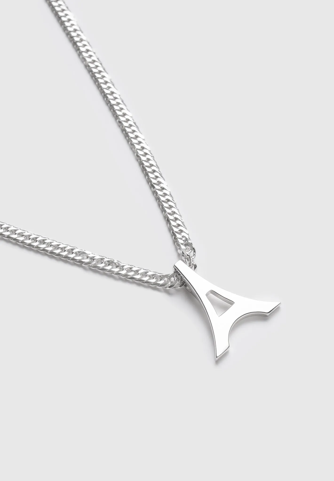 Sterling Silver Eiffel Necklace - Silver