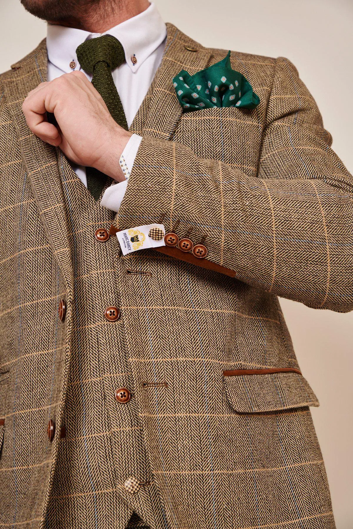 TED - Tweed Suit With MAX Navy Waistcoat