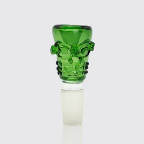 Tiki Skull Glass Cone - Green (18mm)