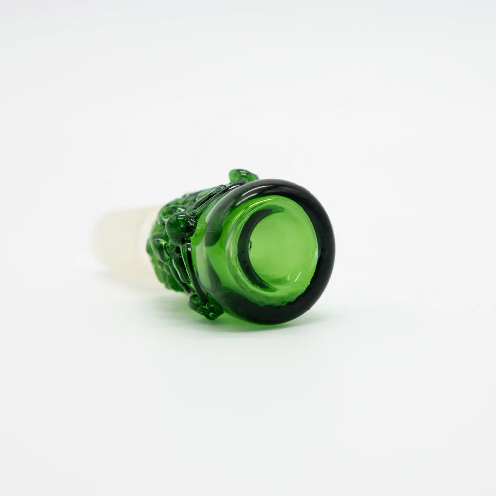 Tiki Skull Glass Cone - Green (18mm)