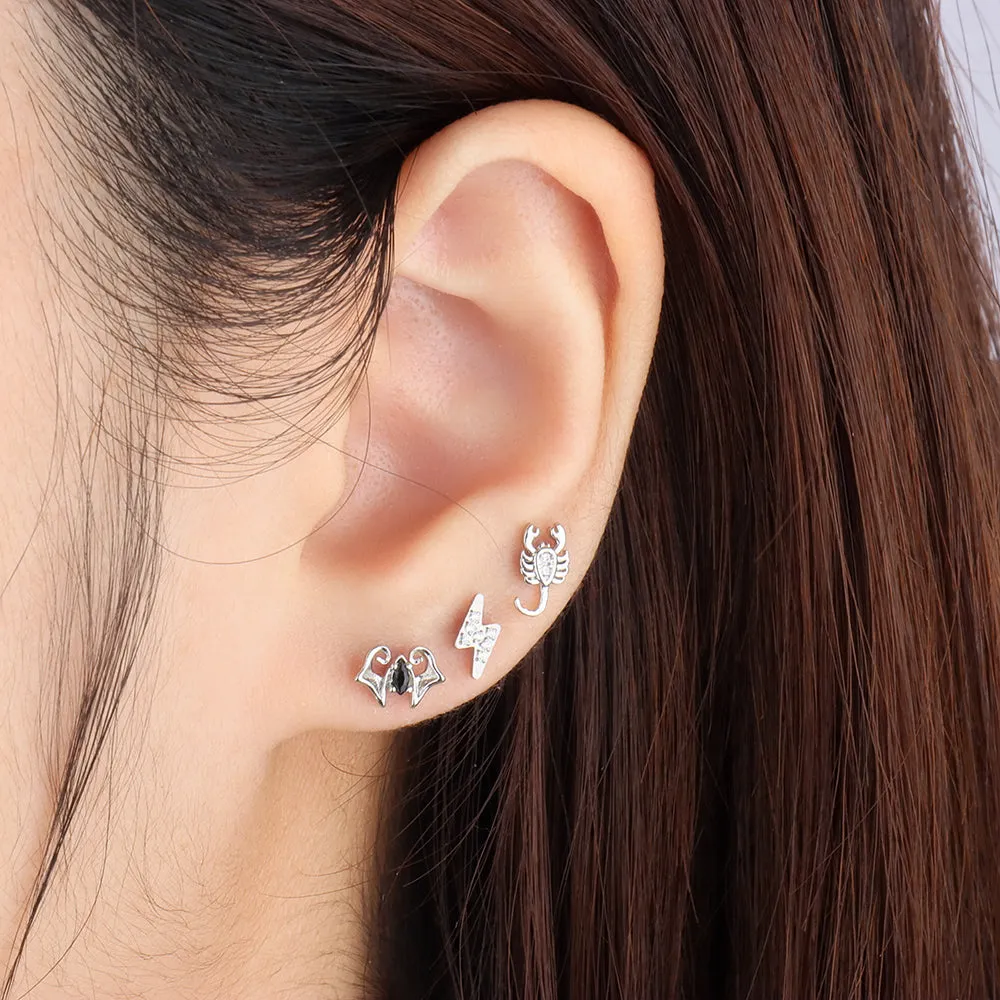 ⚡Titanium Lightning stud