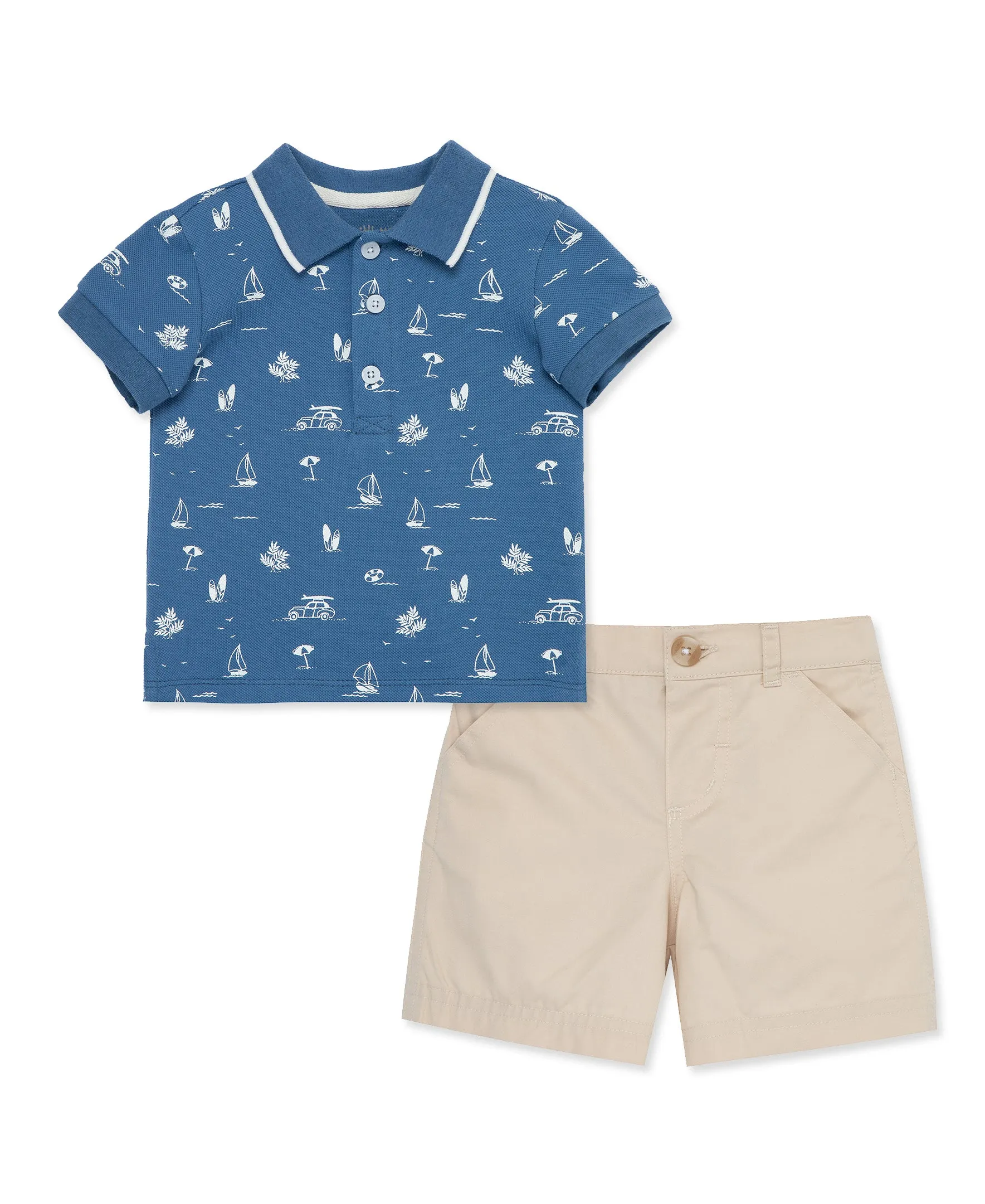 Tropical Polo Short Set (12M-24M)