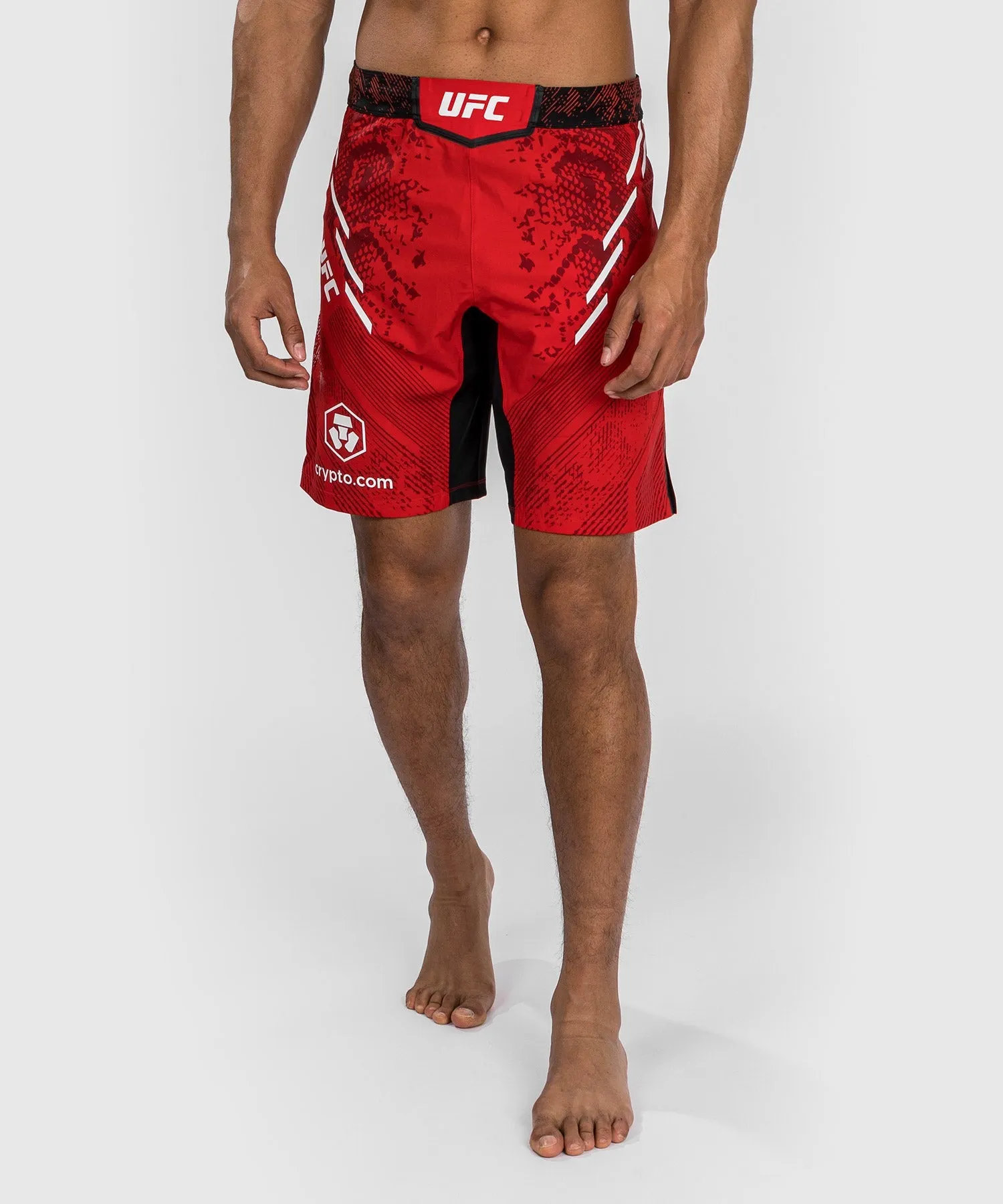 UFC Adrenaline by Venum Personalized Authentic Fight Night Men's Fight Short - Long Fit - Red