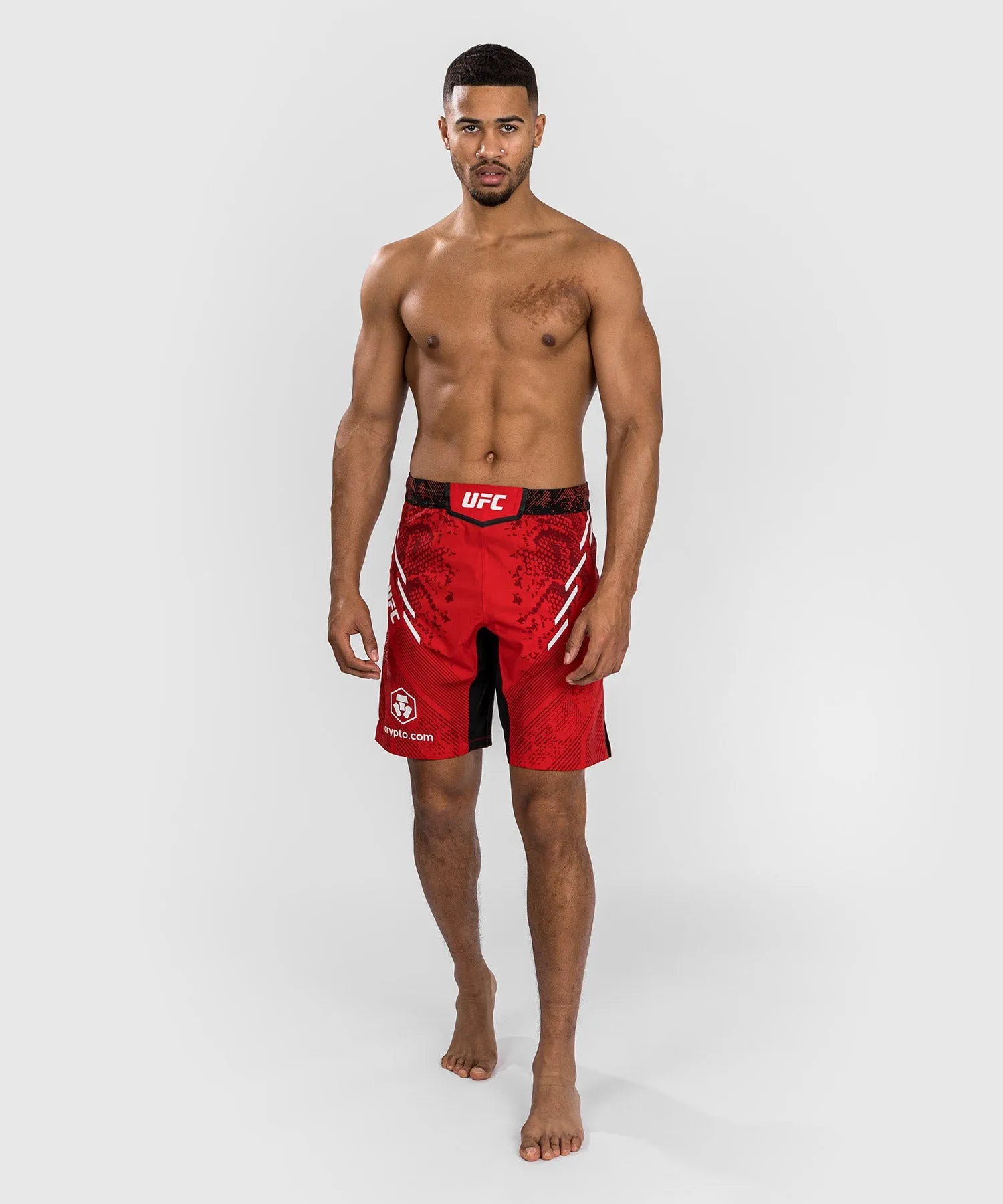 UFC Adrenaline by Venum Personalized Authentic Fight Night Men's Fight Short - Long Fit - Red