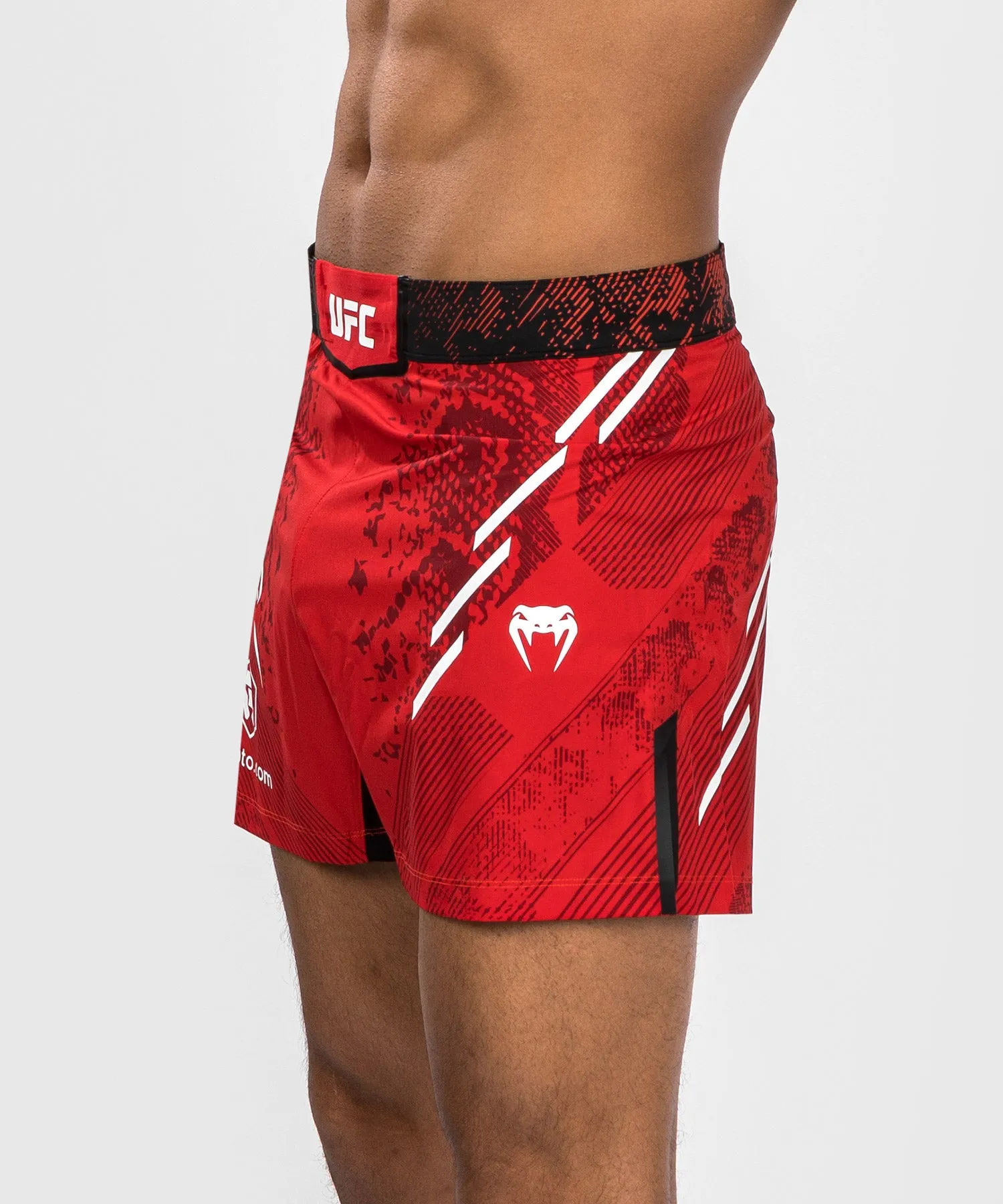 UFC Adrenaline by Venum Personalized Authentic Fight Night Men's Fight Short - Short Fit - Red