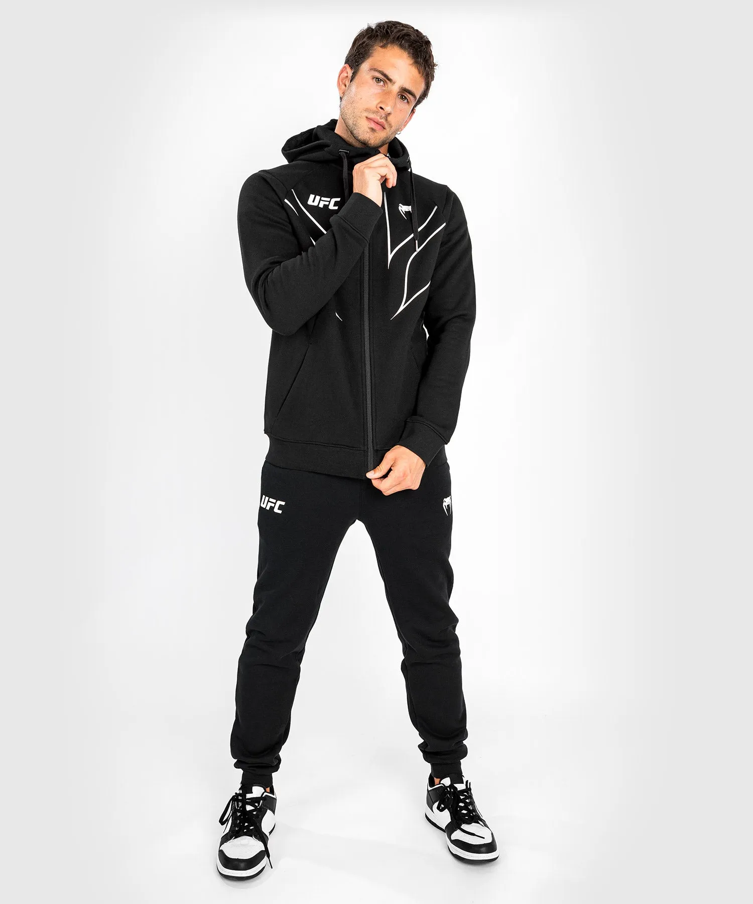 UFC Venum Fight Night 2.0 Replica Men's Full Zip Hoodie - Black