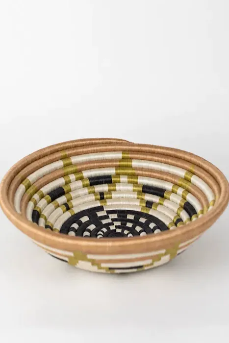 Vestine Green Woven Bowls