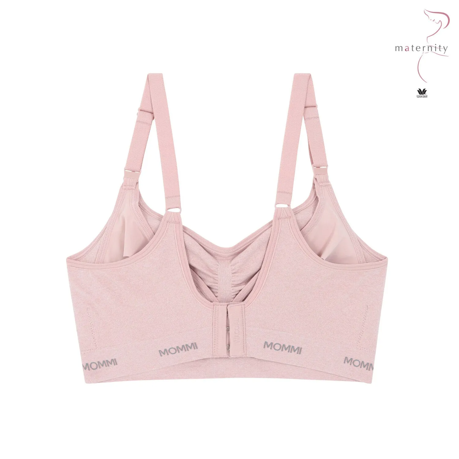 Wacoal Maternity Mommi Bra บราสำหรับให้นมบุตร รุ่น WM1Y02 สีชมพู (WR)