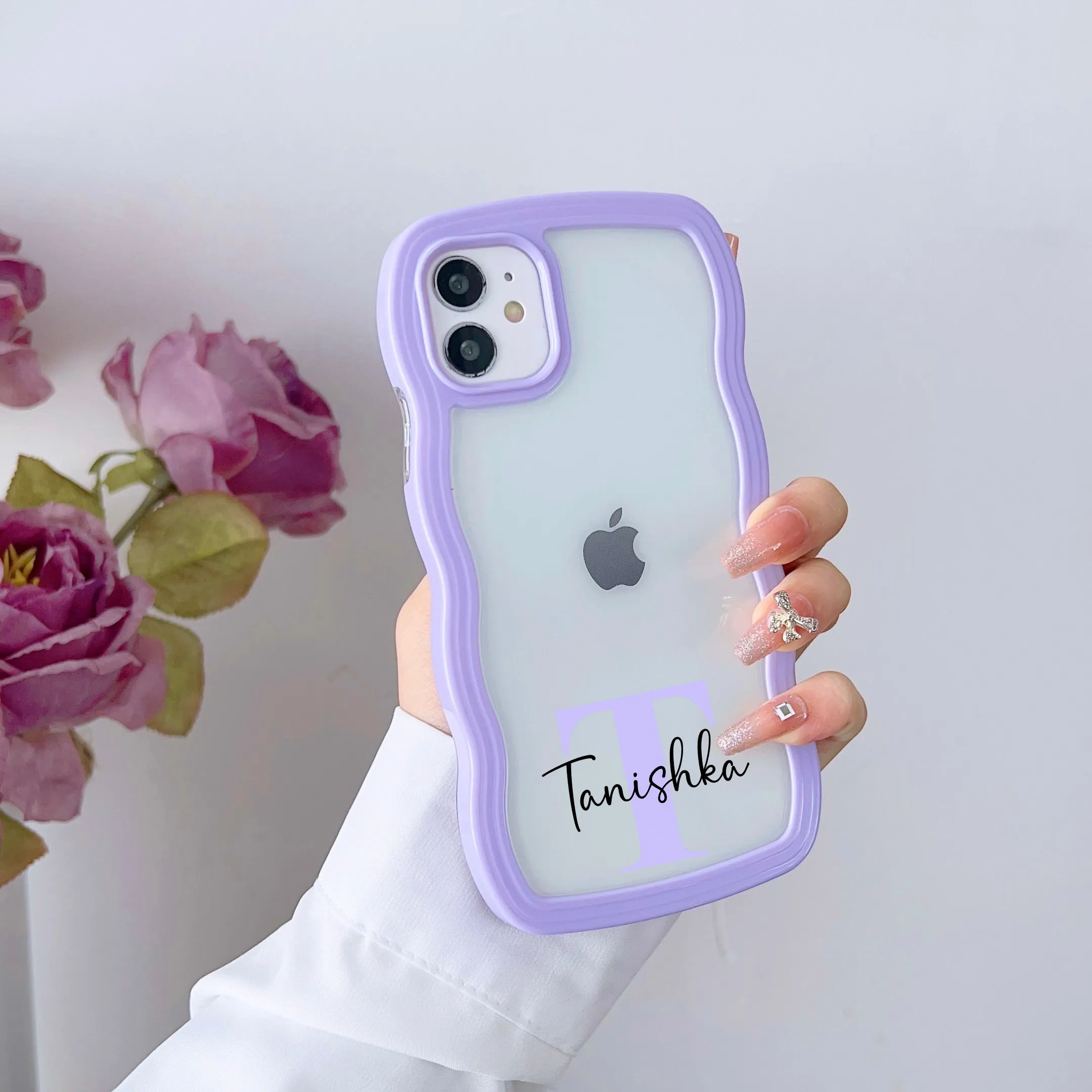 Wawy Style Customised Silicon Case for iPhone  ( Purple )