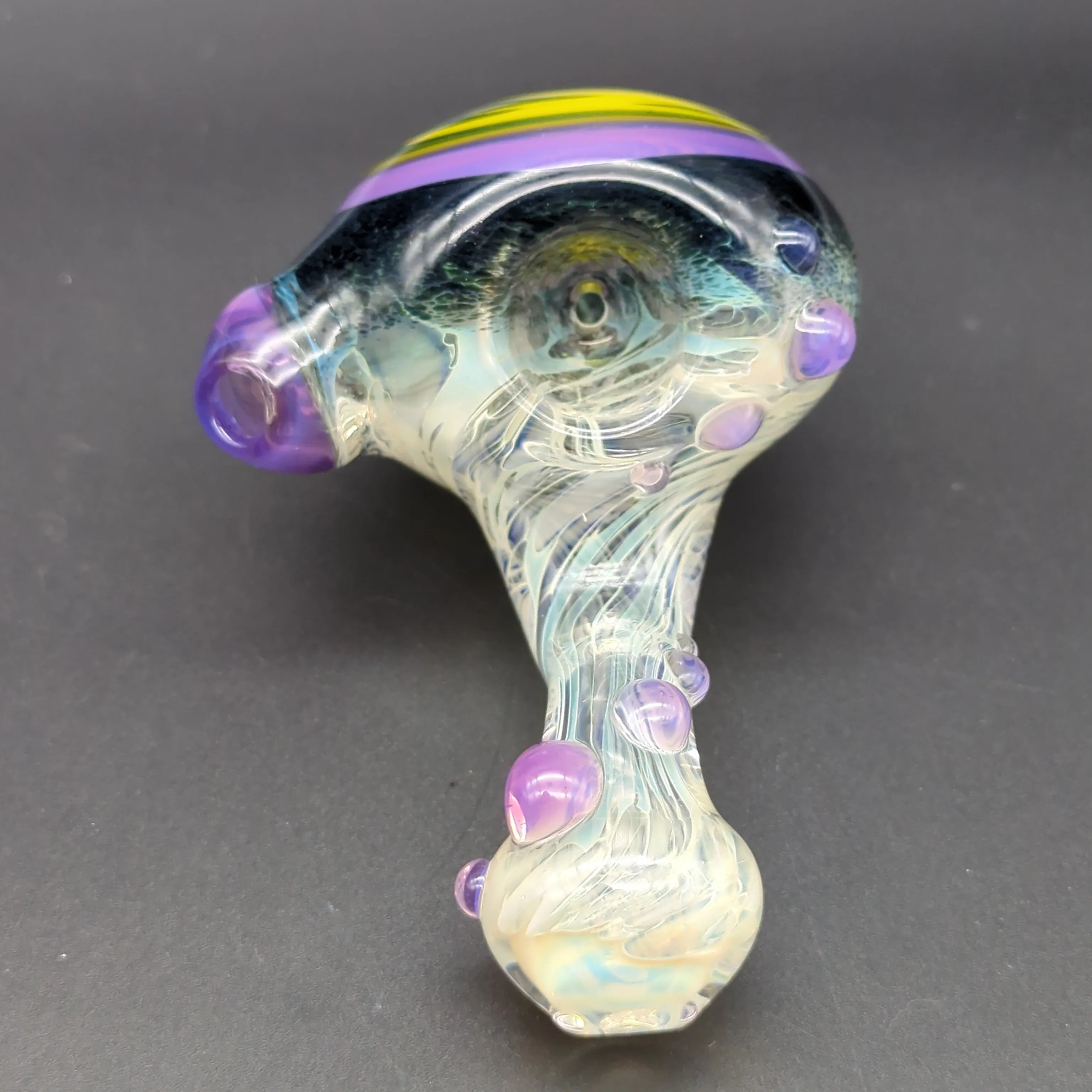 Wig Wag Ghost Fumed Heady Sherlock Pipe - by Over__Glass