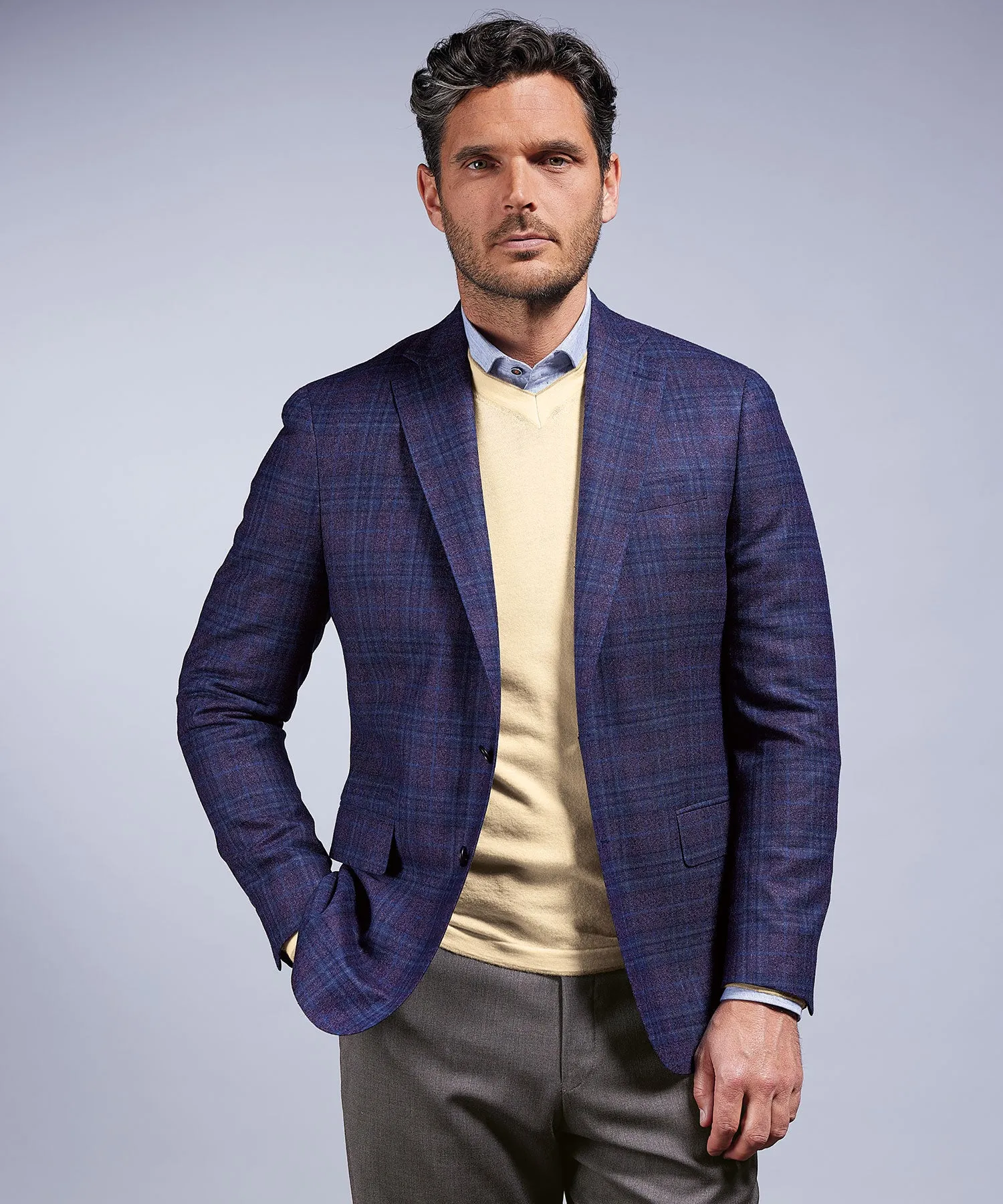 Wool Plaid Sport Coat